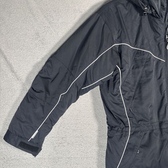 Obermeyer Ridge Line Ski Snow Jacket Women Size 8 Black Gorpcore Detachable Hood - Picture 5 of 16